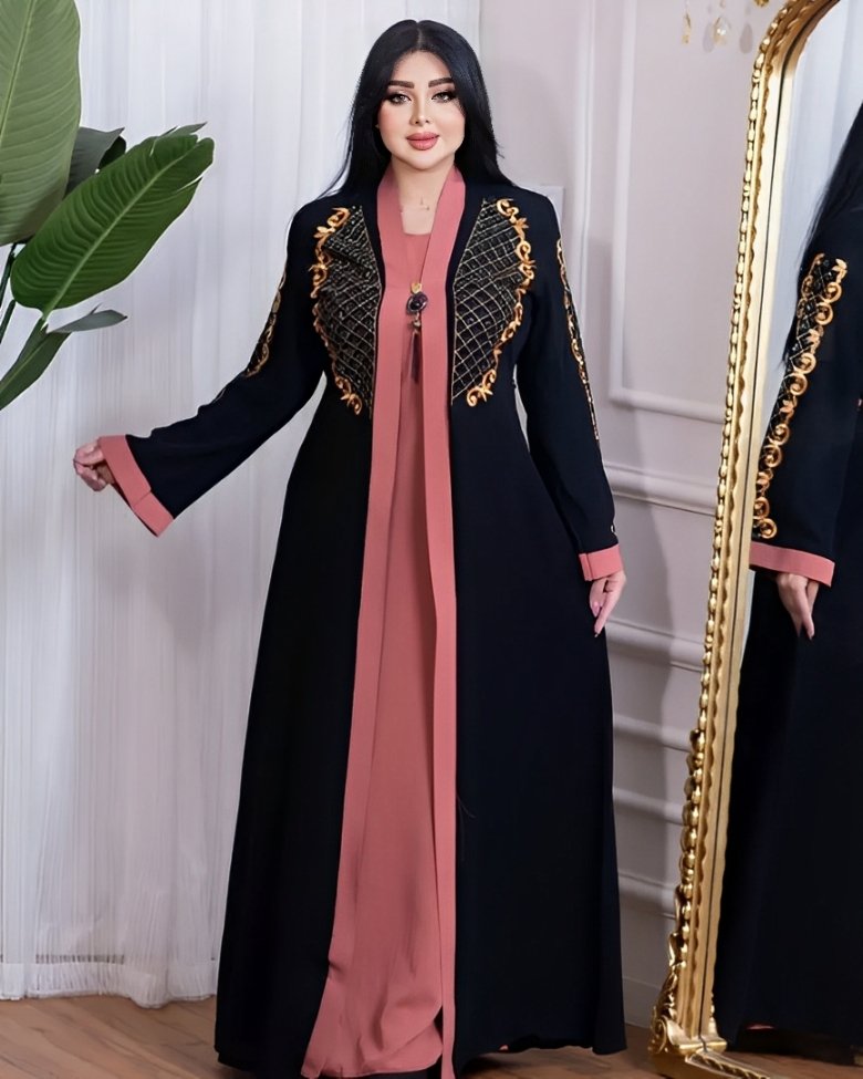 Makroon Embroidery Dubai Cherry Borka - Oerjd