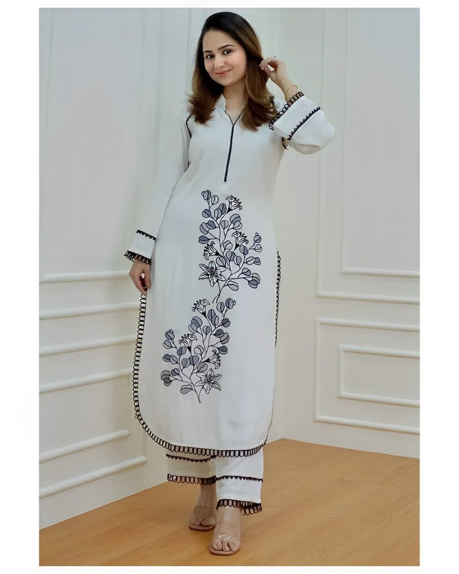 Madhuri Diamond Georgette Kameez Set - A3F9C