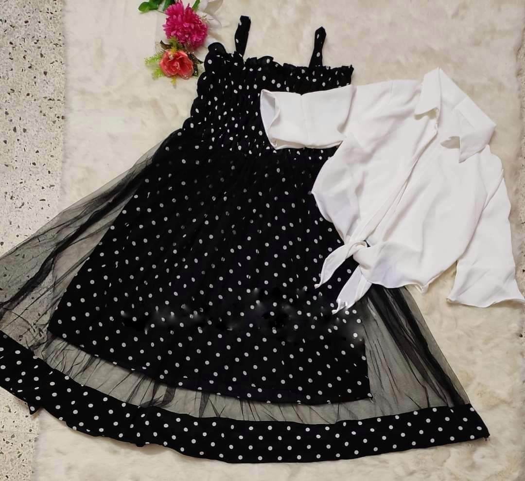 Western Denim style Ladies Blazer Gown Tops
