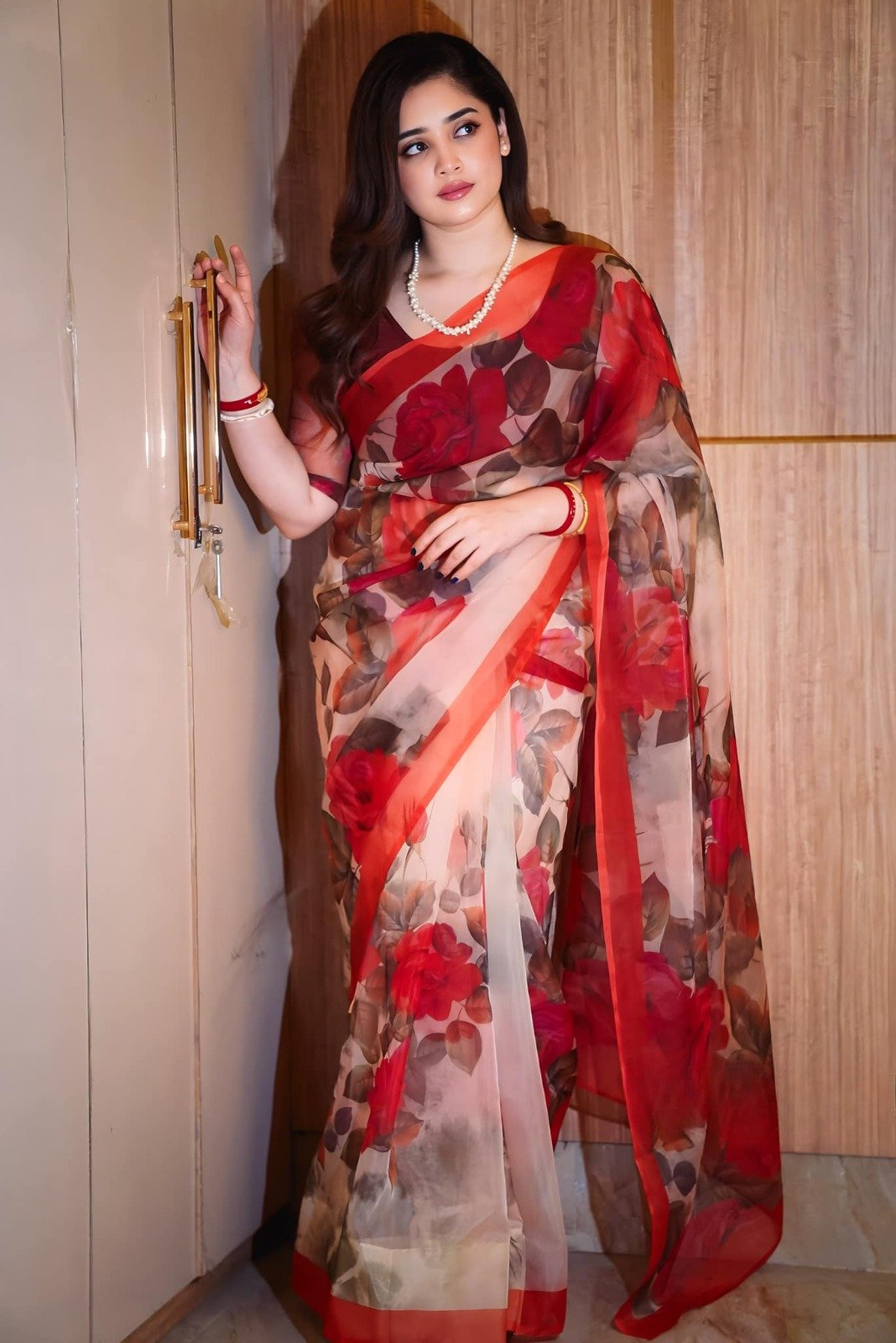 Digital Print Sharee with Blouse-P0234