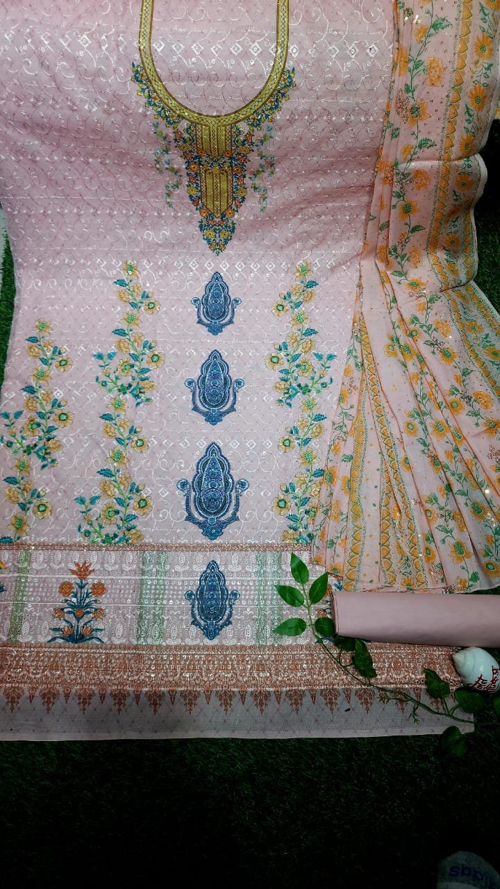 Delhi Butics Three Piece-: P0252