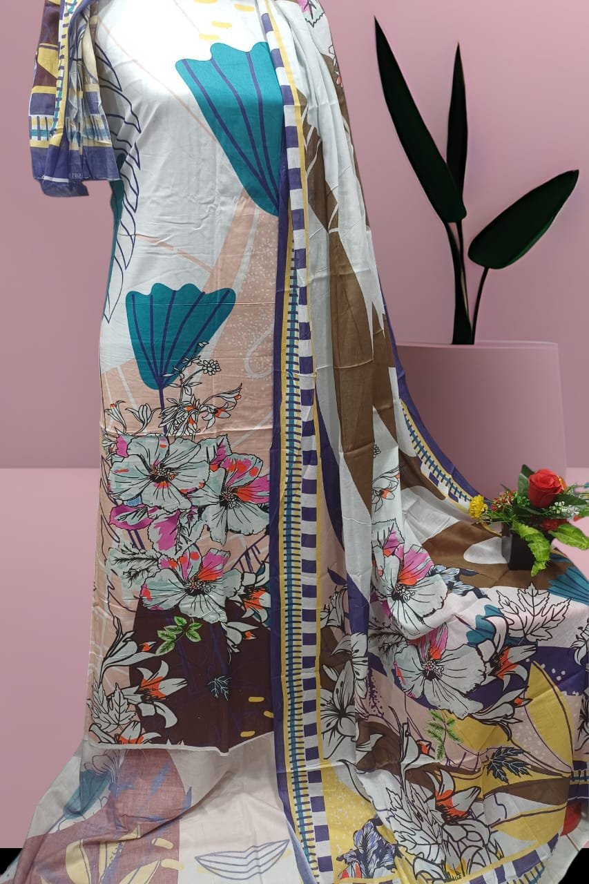 Delhi Butics Three Piece- P0253