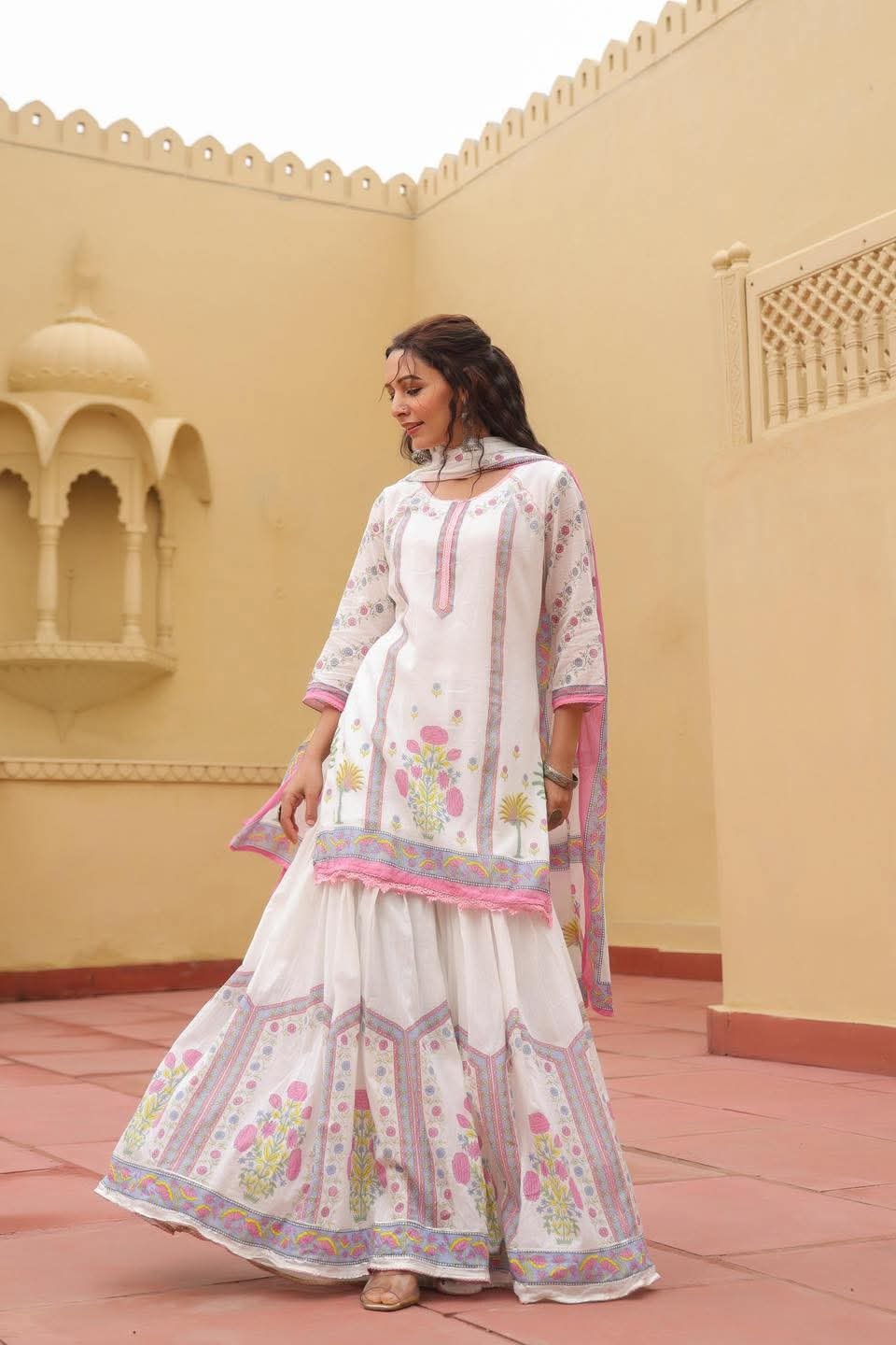 Sharara Three Piece