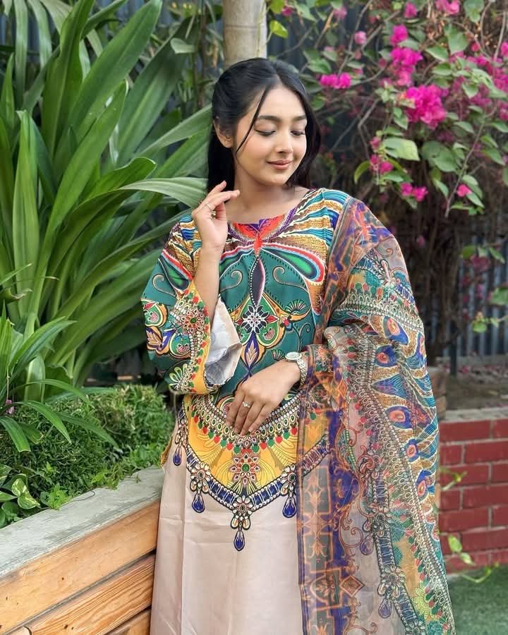 Digital Print Three Piece- P0266