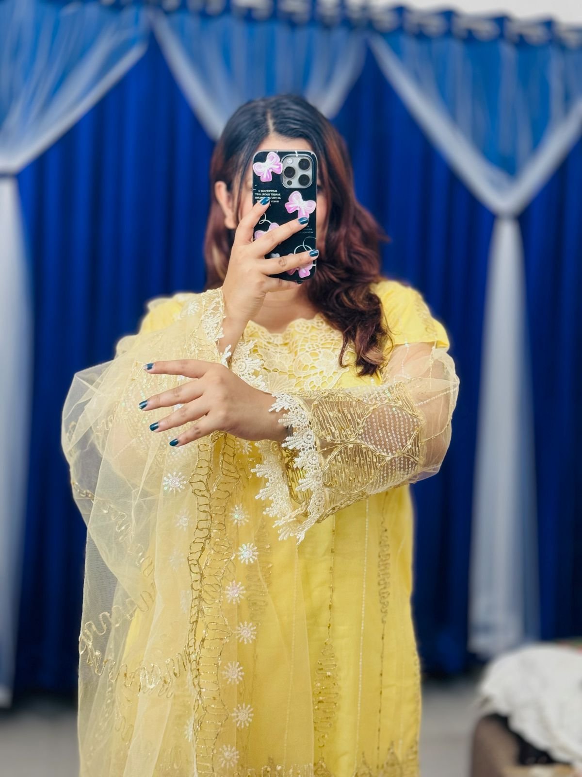 Pakistani Soft Net Sequence Three Piece- P0314