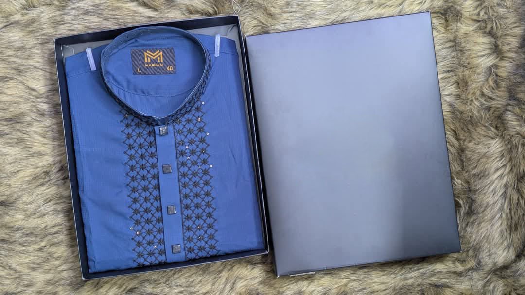 🌙 Eid Collection 2025: Premium Embroidered Punjabi 🌙 (P-1468)