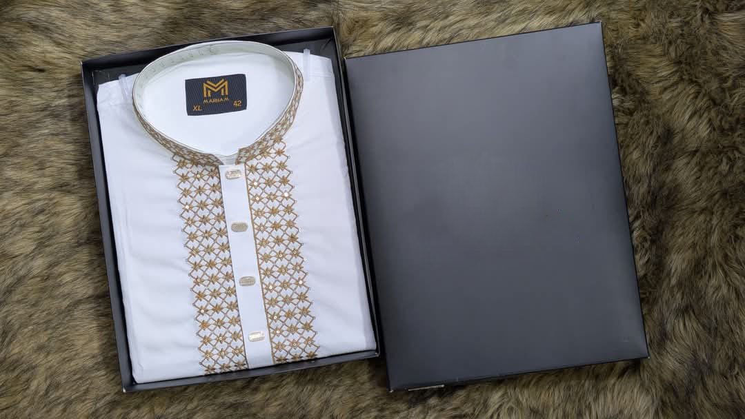 🌙 Eid Collection 2025: Premium Embroidered Punjabi 🌙 (P-1467)