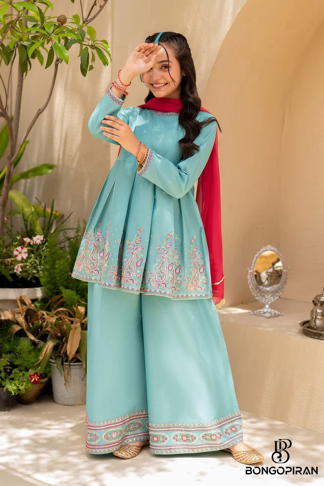 Diamond Georgette Three Piece-P0416