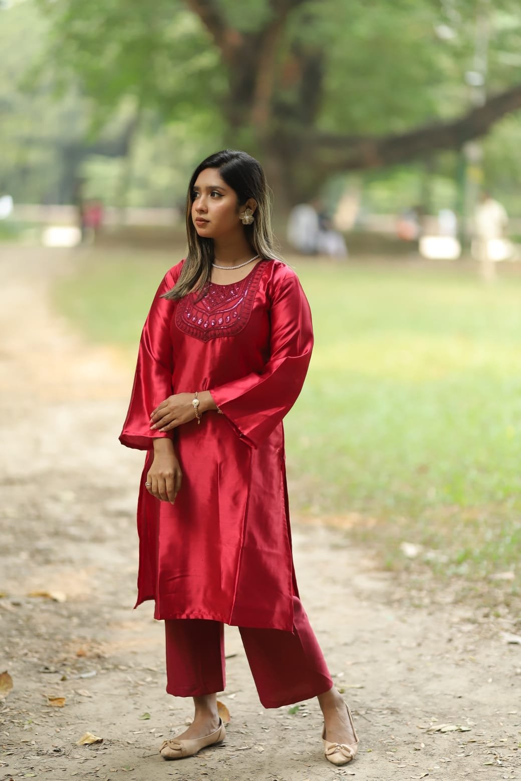 Japani Silk Two Piece-P0500