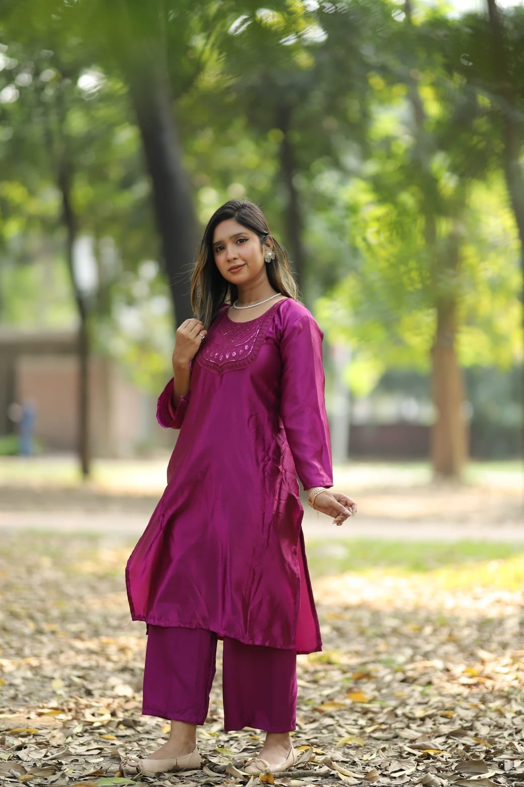 Japani Silk Two Piece-P0503