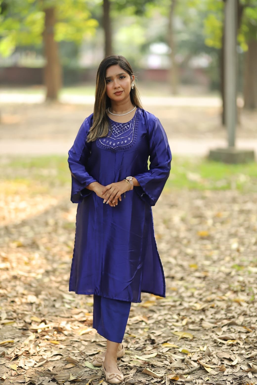 Japani Silk Two Piece-P0507