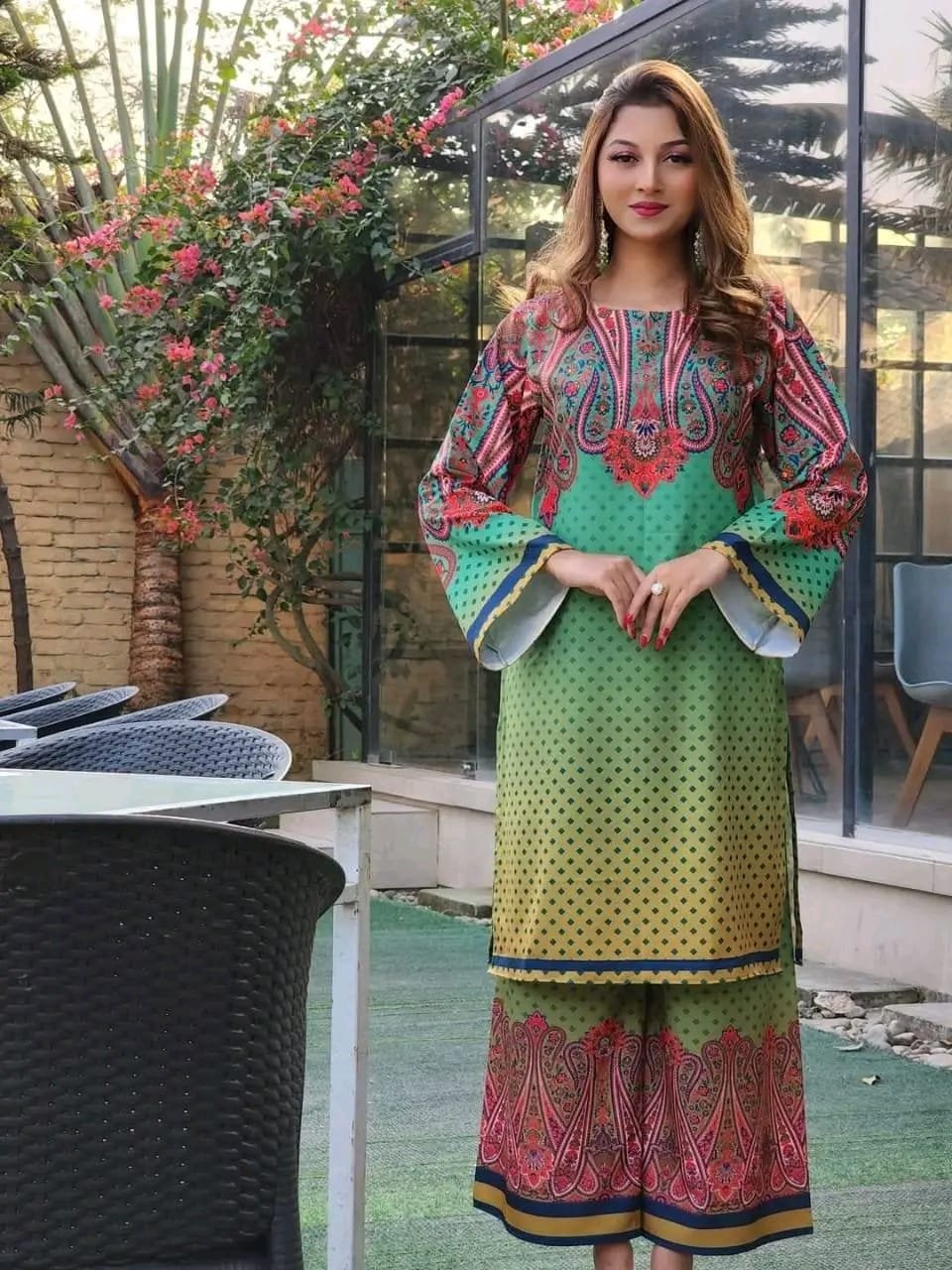 Digital Print Two Piece- P0548