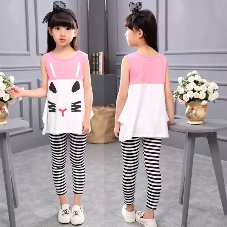 Girls Top and Tiles Set-P0560