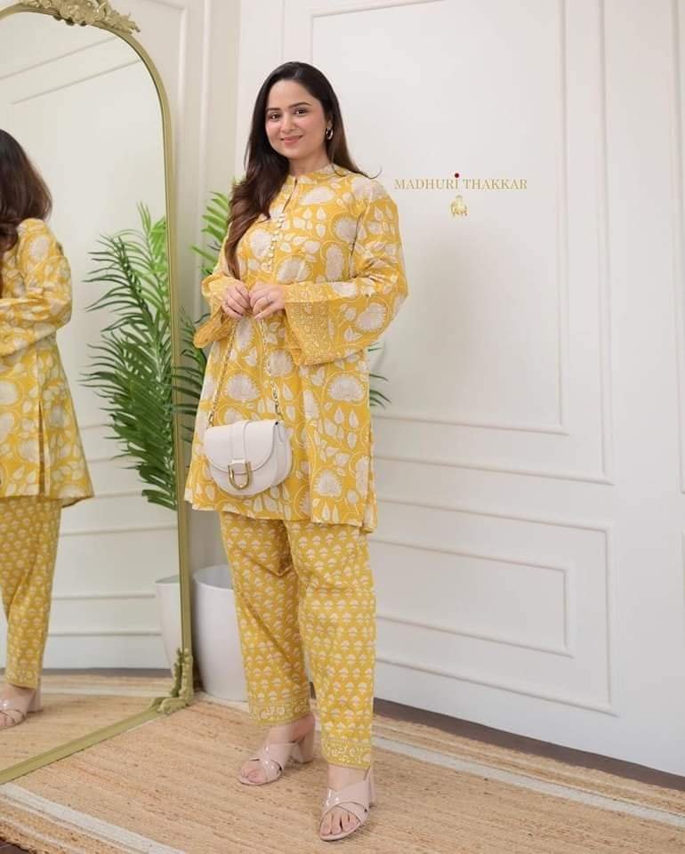 Pure Cotton Two piece- P0562