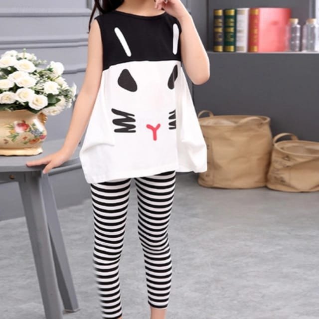 Girls Top and Tiles Set-P0563