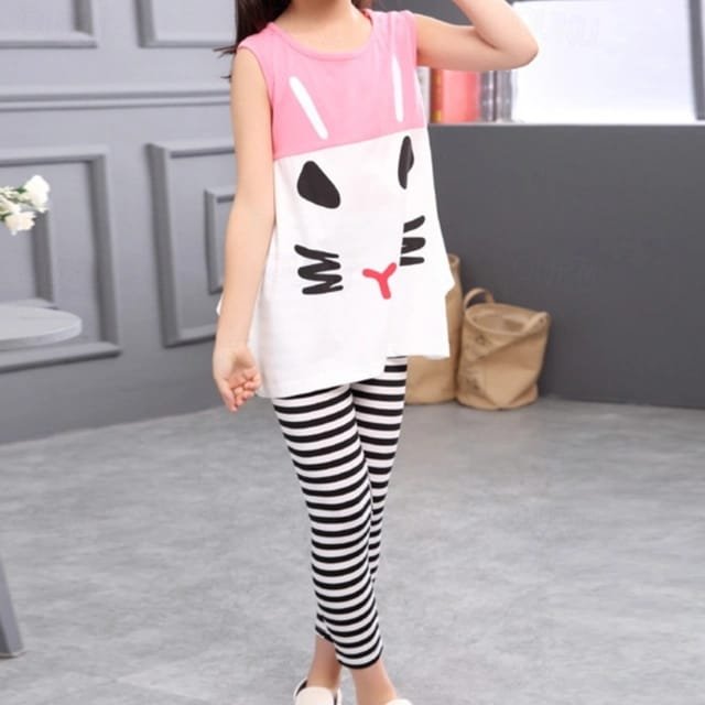 Girls Top and Tiles Set-P0564