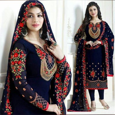 Soft Georgette Four Piece- P0582