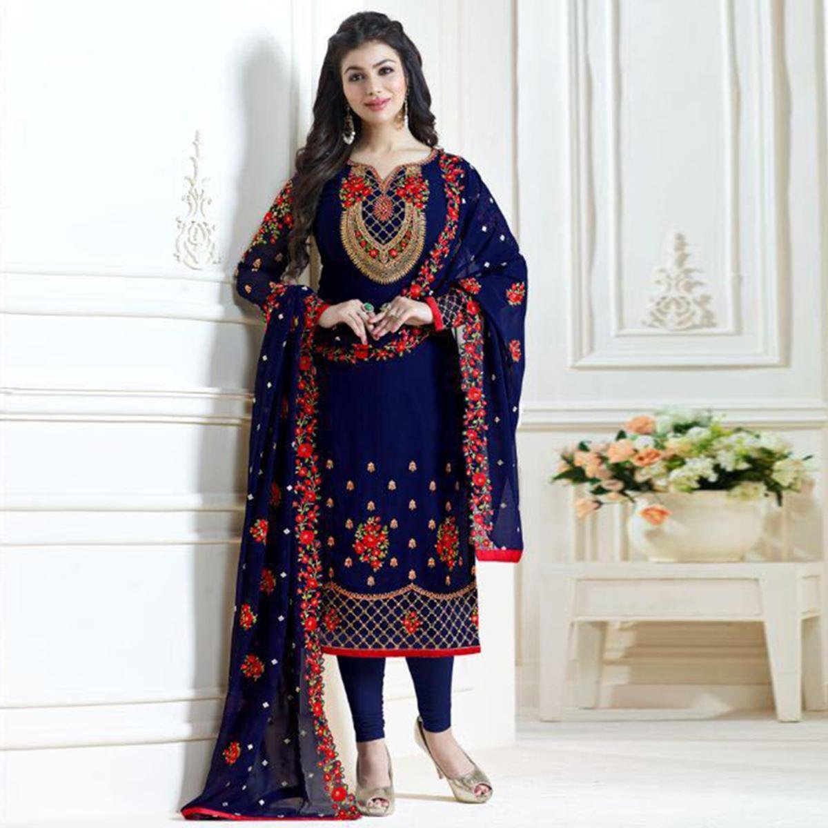 Soft Georgette Four Piece-P0584