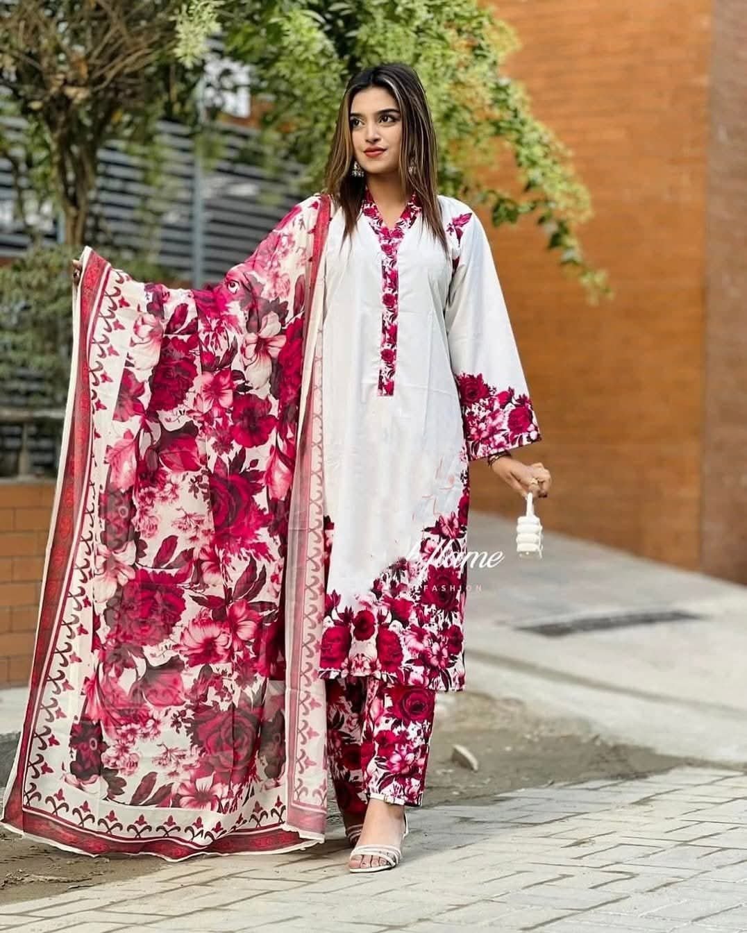 Digital Print Three Piece- P0585